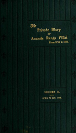 The diary of Ananda Ranga Pillai 5_cover