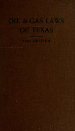 Oil and gas laws of Texas. Oil and gas rights in state lands_cover