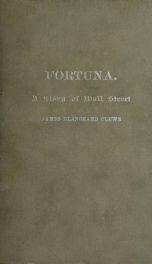 Fortuna  : a story of Wall Street ..._cover