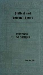 The book of Genesis for Bible classes and private study 1_cover