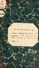 Lincoln centenary, February 12, 1909; a prospectus for the schools of the state; 1_cover