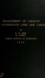 Measurement of capacity in transmission lines and cables_cover