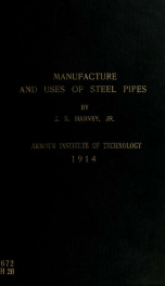 Manufacture and uses of steel pipes_cover