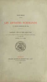 Les artistes normands au Salon Rouennais de 1880 : rapport sur le prix Bouctot : lauréat, M.E. Lebel_cover