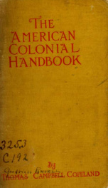 American colonial handbook: a ready reference book of facts and figures_cover