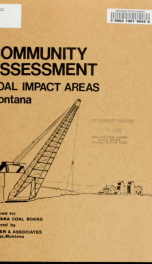 Community assessment : coal impact areas, Montana 1979_cover