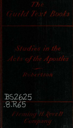 Studies in the Acts of the Apostles_cover