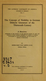 The concept of nobility in German didactic literature of thirteenth century_cover