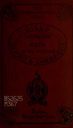 The Oxford and Cambridge Acts of the Apostles : with ontrod. and notes for the use of students preparing for examinations_cover