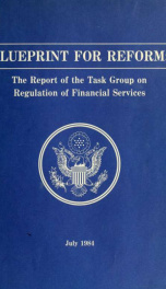 Blueprint for reform : the report of the Task Group on Regulation of Financial Services_cover