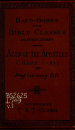 The Acts of the Apostles : with introd., notes, and maps 1_cover
