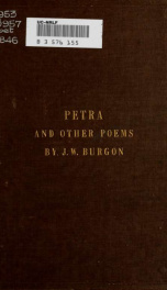 Petra, a poem. To which a few short poems are now added_cover