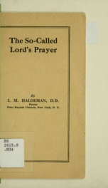The so-called Lord's Prayer_cover