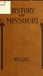 History of Missouri; a text book of state history for use in elementary schools_cover