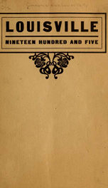 Louisville, nineteen hundred and five_cover