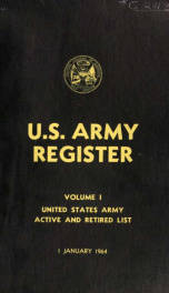 Official army register for .. 1964- v. 1_cover