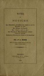 Notes et notices : sur l'expédition scientifique des anglais au pic de Ténériffe, en 1856 : sur l'origine des espèces : sur "Toulon, port de mer" : sur l'ouvrage de Miss Nightingale, intitulé, "Notes on nursing" : traduction d'un article du Titan sur les _cover