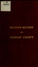 Wilson's history of Hickory County_cover