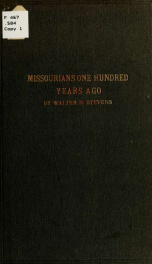 Missourians on hundred years ago_cover
