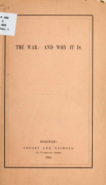 The war: and why it is_cover