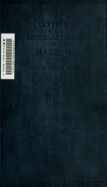 Letters and recollections of Mazzini_cover