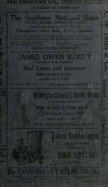 Wilmington, N.C. directory [serial] 1909/1910_cover