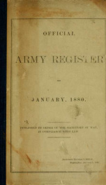 Official army register for .. 1880_cover