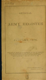 Official army register for .. 1878_cover