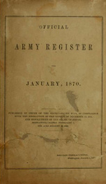 Official army register for .. 1870_cover