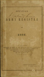 Official army register for .. 1866_cover