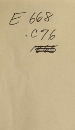 Letter of Hon. M. F. Conway to Senator Doolittle, of Wisconsin, in support of President Johnson's policy of reconstruction 1_cover