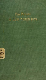 Pen pictures of early western days_cover