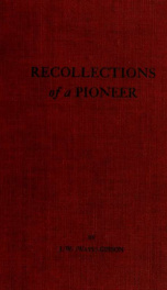 Recollections of a pioneer_cover