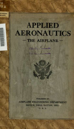 Applied aeronautics; the airplane_cover