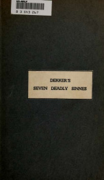 The seven deadly sinnes of London_cover