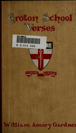 Groton school verses, 1886-1903_cover