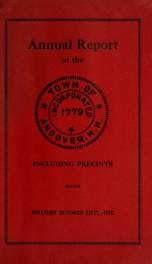 Report by the selectmen of the town of Andover, for the year ending . 1951_cover