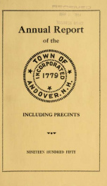 Report by the selectmen of the town of Andover, for the year ending . 1950_cover