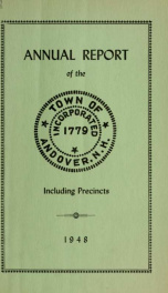 Report by the selectmen of the town of Andover, for the year ending . 1948_cover