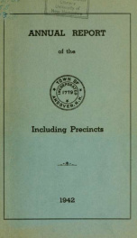 Report by the selectmen of the town of Andover, for the year ending . 1942_cover