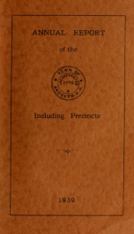 Report by the selectmen of the town of Andover, for the year ending . 1939_cover