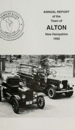 Report of the financial standing of the Town of Alton for the fiscal year ending .. 1992_cover