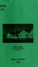 Report of the financial standing of the Town of Alton for the fiscal year ending .. 1988_cover