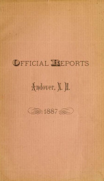 Report by the selectmen of the town of Andover, for the year ending . F44 .A55  1887_cover
