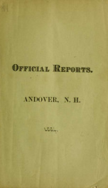 Report by the selectmen of the town of Andover, for the year ending . F44 .A55  1884_cover