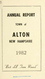 Report of the financial standing of the Town of Alton for the fiscal year ending .. 1982_cover