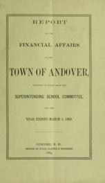 Report by the selectmen of the town of Andover, for the year ending . F44 .A55  1883_cover