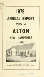 Report of the financial standing of the Town of Alton for the fiscal year ending .. 1979_cover