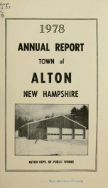 Report of the financial standing of the Town of Alton for the fiscal year ending .. 1978_cover