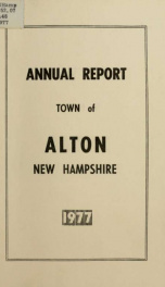 Report of the financial standing of the Town of Alton for the fiscal year ending .. 1977_cover